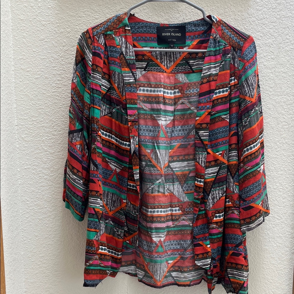 River Island | Vibrant Geometric Women's Blouse